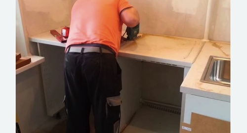 Сборка кухонного гарнитура. Профсоюзная